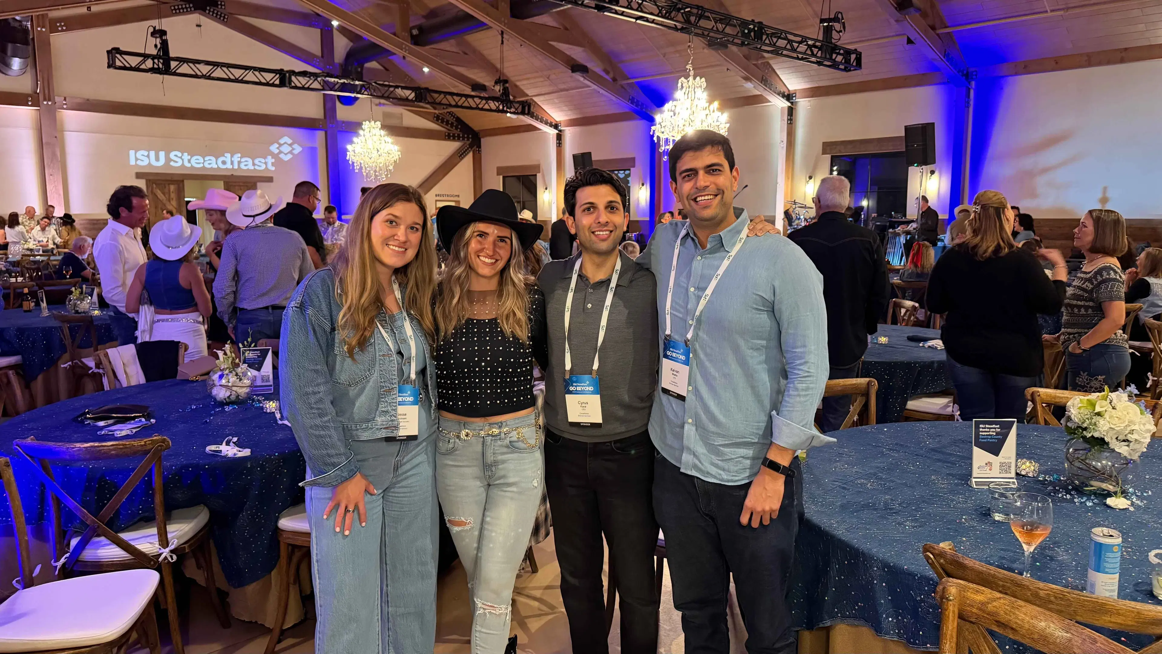 CoverForce team celebrating together at an ISU Steadfast event